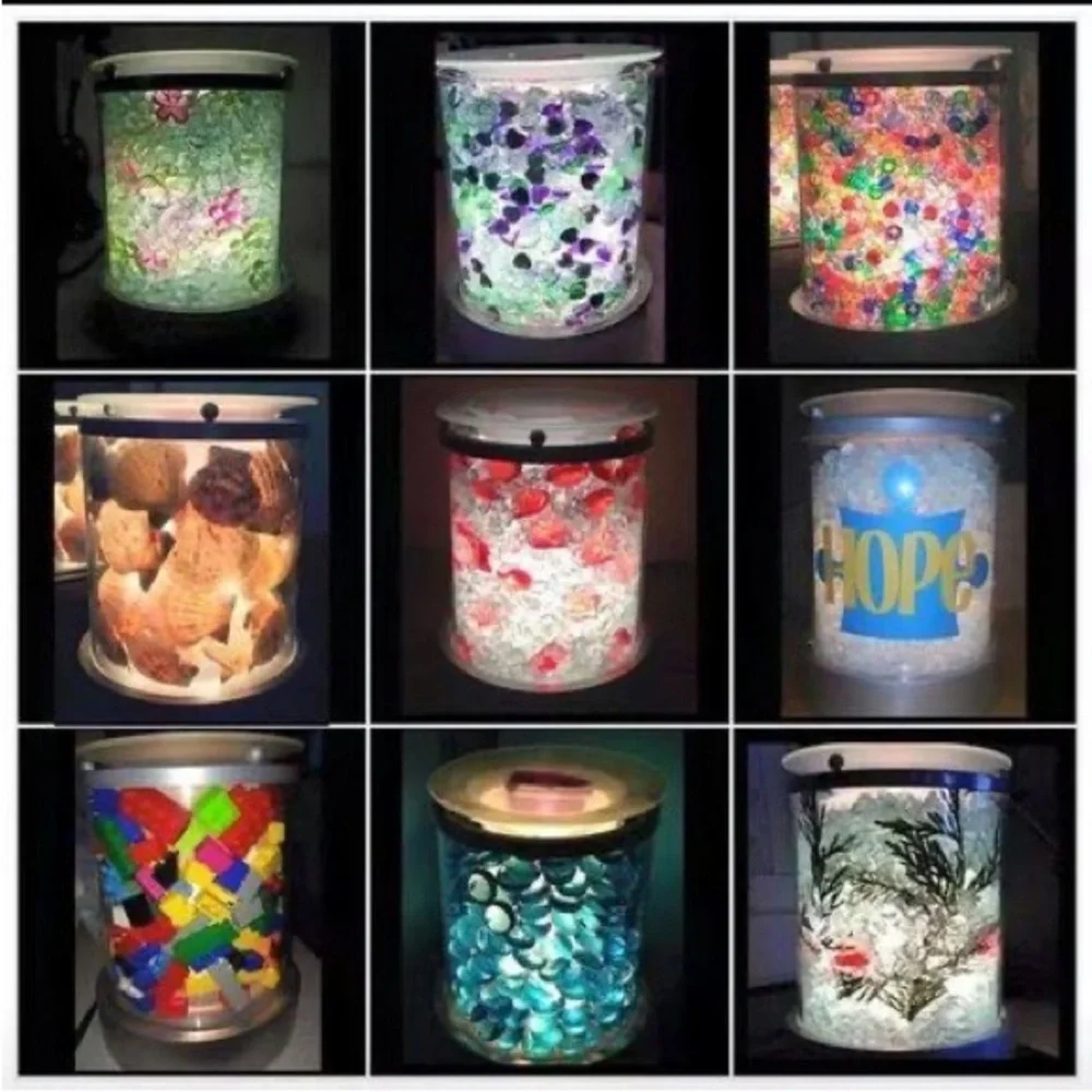 Scentsy Charmer White and Silver Create Your Own Theme Wax Warmer